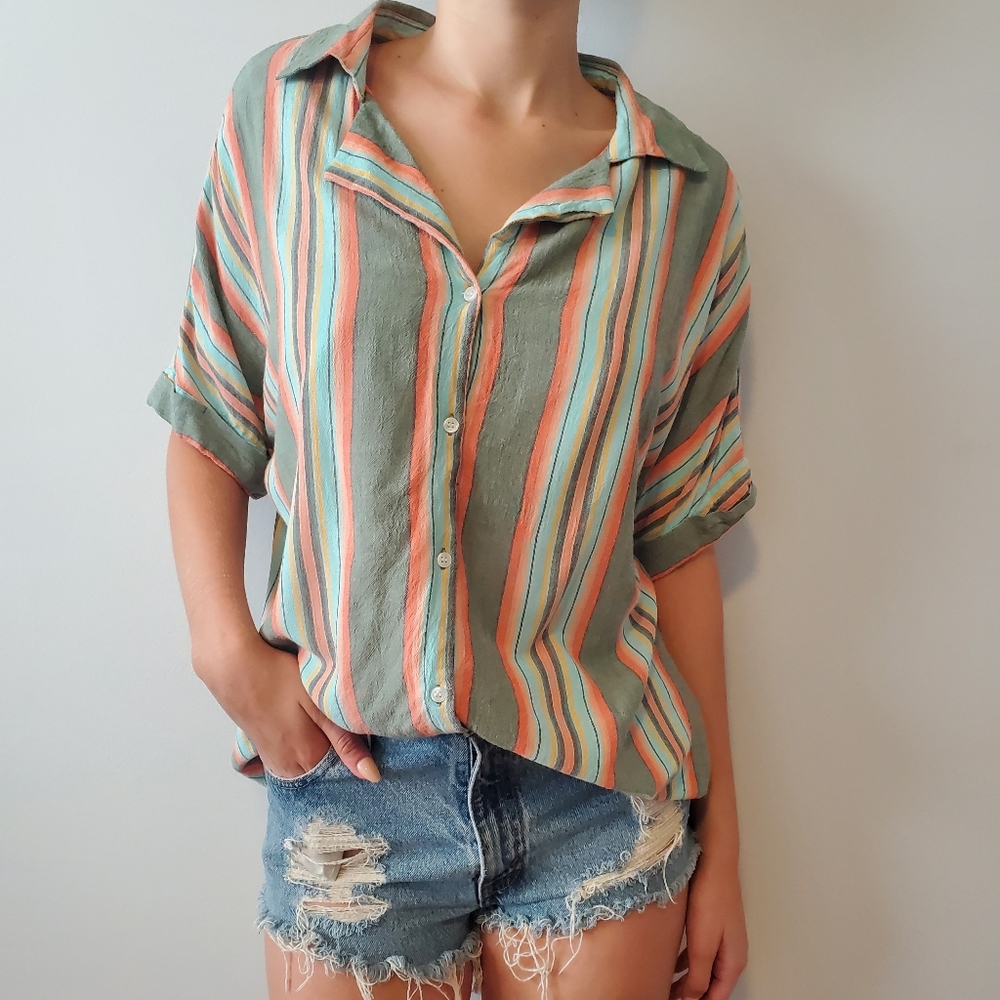 MACY & TAYLOR Striped Casual Shirt S/M